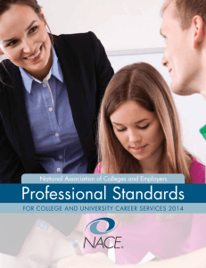Professional Standards for College & University Career