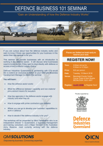 ICN Defence Business 101 Seminar