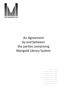 Marigold Agreement