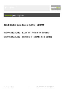 4Gbit Double-Data-Rate 3 (DDR3) SDRAM