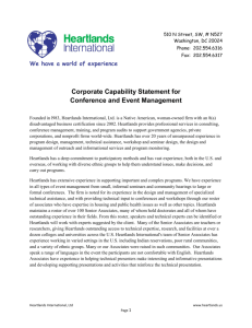 Corporate Capability Statement for Conference and Event