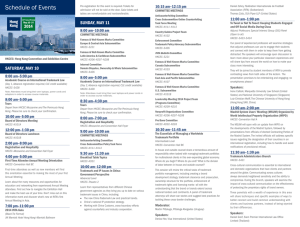 Schedule of Events - International Trademark Association