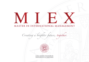 flyer - MIEX | Master in International Management