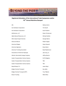 Registered Attendees of the International Trade Symposium and/or