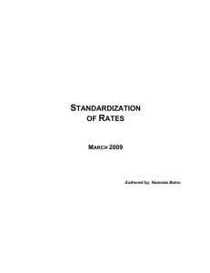 standardization of rates