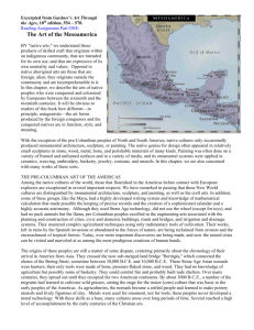 Mesoamerican art Gardners 10th ed 554 to 570