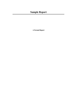 Sample Report - Wright State University