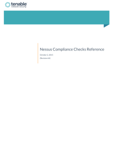 Nessus Compliance Checks Reference