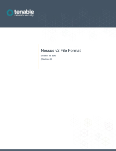 Nessus v2 File Format - Tenable Network Security