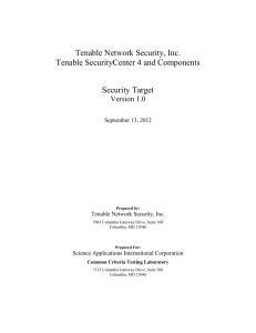 Tenable Network Security, Inc. Tenable