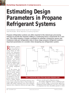 Estimating Design Parameters in Propane Refrigerant Systems