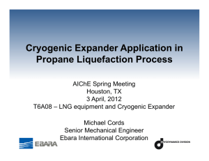 Cryogenic Expander Application in Cryogenic Expander Application