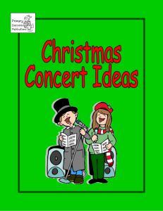 Ideas For The Christmas Concert
