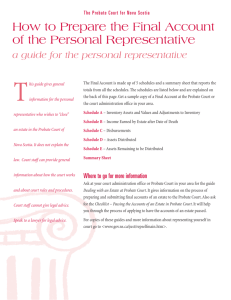 How to Prepare the Final Account of the Personal Representative