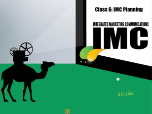 Class 6-IMC Planning
