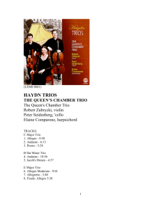 haydn trios the queen's chamber trio