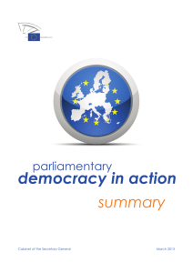Parliamentary Democracy in Action - European Parliament