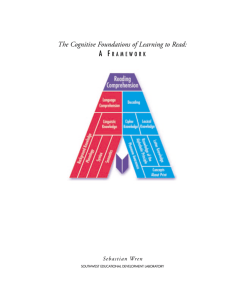 The Cognitive Foundations of Learning to Read: A Framework