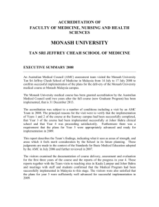 monash university - Australian Medical Council