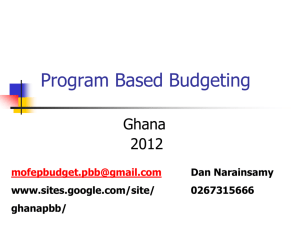 Advantages of Program Budgets