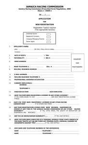 Owner's New Application Form