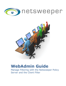 Netsweeper WebAdmin Guide