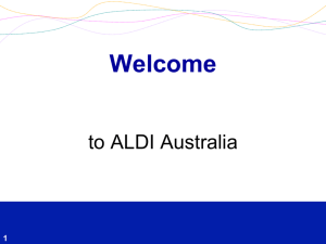 ALDI Introduction - ALDI Suppliers Australia