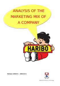 analysis of the marketing mix of a company