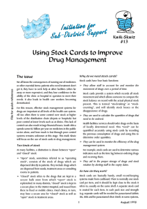 Using stock cards to improve drug management