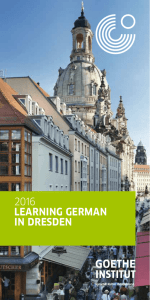 Learning German in Dresden 2016 - Goethe