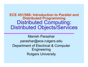 Distributed Objects - ECE