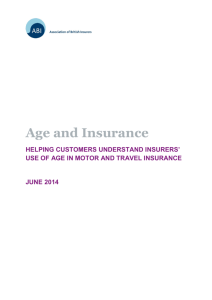 Age and Insurance - Association of British Insurers
