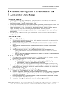 8 Control of Microorganisms in the Environment and 9 Antimicrobial
