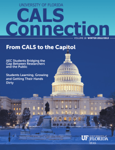 From CALS to the Capitol - College of Agricultural and Life Sciences
