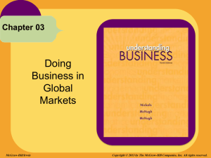 Doing Business in Global Markets