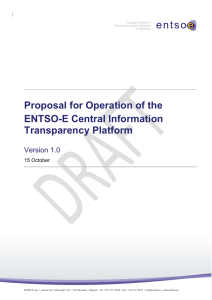Proposal for Operation of the Central Transparency
