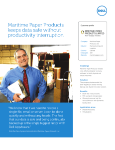 Maritime Paper Products keeps data safe without