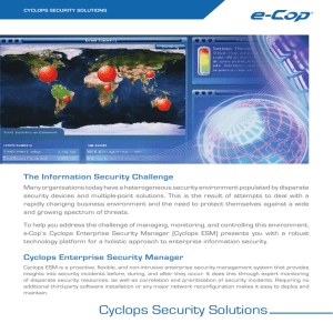 Cyclops Security Solutions - e-Cop