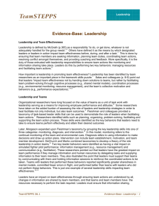 Evidence-Base: Leadership