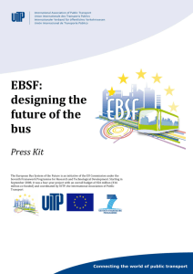 EBSF: designing the future of the bus
