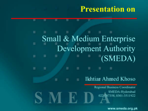 SMEDA - Sindh Enterprise Development Fund