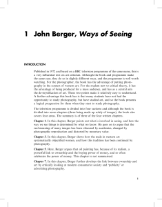 1 John Berger, Ways of Seeing