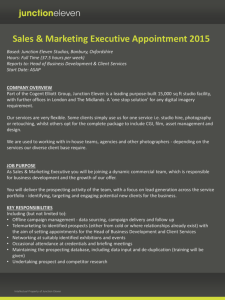 Sales & Marketing Executive Appointment 2015
