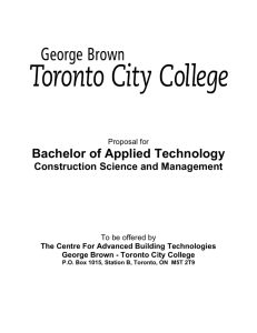 Bachelor of Applied Technology - Postsecondary Education Quality