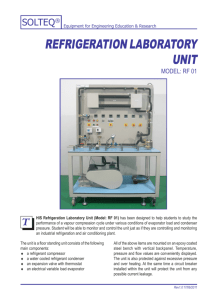 refrigeration laboratory unit