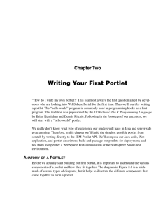Writing Your First Portlet