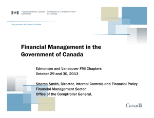 Financial Management in the Government of Canada