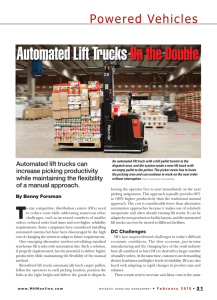 Automated Lift Trucks On the Double