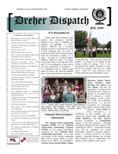 Fall 06 Dispatch.pub - Dreher High School