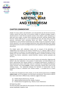 Nations, War and Terrorism